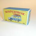 Matchbox Lesney 12 c3 Landrover Safari (blue) Repro Box