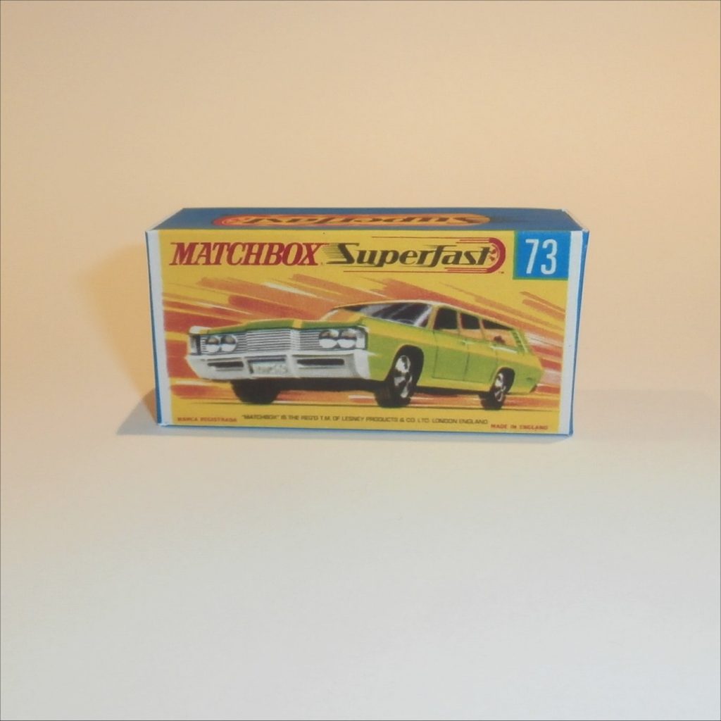 Matchbox Lesney Superfast 73c Mercury Commuter Station Wagon G Style Box